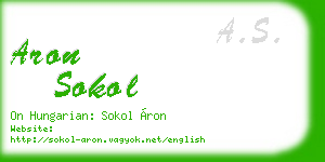 aron sokol business card